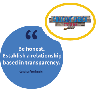 A franchise sales tip from Jonathan Weathington, CEO of Shuckin' Shack.