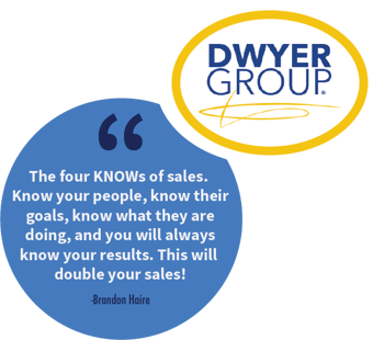 Franchise sales tip from Brandon Haire, SVP of Development at The Dwyer Group.